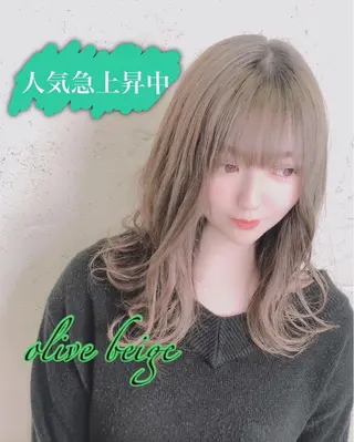 セミロング カラー MILI HAIR所属・韓国ヘア🇰🇷 RYOTAのヘアスタイル