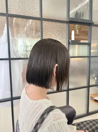 ミディアム カラー アカネ/暖色カラー /ボブ🪐🧡のヘアスタイル