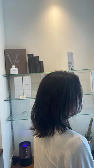 ミディアム 特化✨透明感カラー 白髪染め✨住田緋菜のヘアスタイル