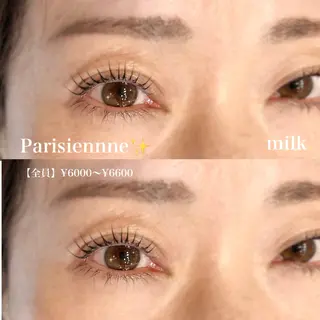 マツエク・マツパ milk希望ヶ丘所属・milk希望ヶ丘 kikuchiのマツエク・マツパデザイン