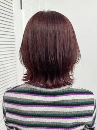 セミロング カラー ヘアアレンジ ボブ×柔らかいカラー 🩰misaki𓍼のヘアスタイル