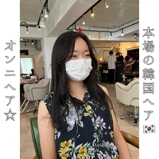 ロング 本場の韓国ヘア 🇰🇷チ・ヨンジュのヘアスタイル