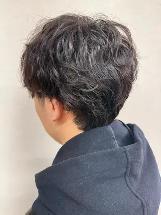 ショート パーマ メンズ パーマ/ハイトーン /吉田眞のヘアスタイル