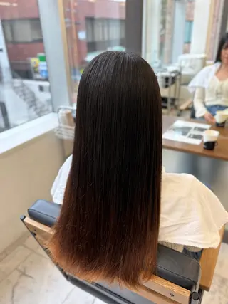 ロング パーマ 美髪矯正🍀 似合わせカット渡邊のヘアスタイル