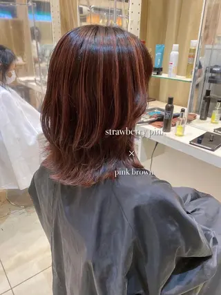 ミディアム カラー はだゆうき @hadadan08のヘアスタイル