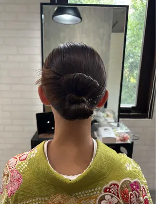 セミロング カラー ヘアアレンジ kei/透明感カラー /ベージュ/髪質改善のヘアスタイル