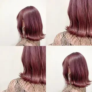 セミロング カラー I'S.横浜所属・赤み消しカラー 🍀JUNKIのヘアスタイル