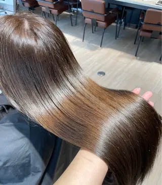 カラー 艶カラー/アレンジ/ はまぐちうみのヘアスタイル