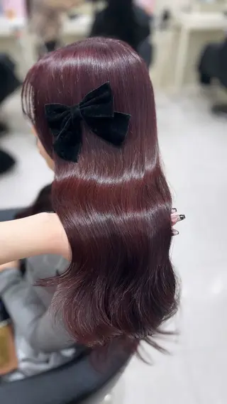 カラー ベージュ・ラベンダー カラー🎀りりのヘアスタイル