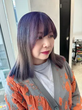 セミロング カラー 透明感カラー✨艶髪 制作🌱山根あゆみのヘアスタイル