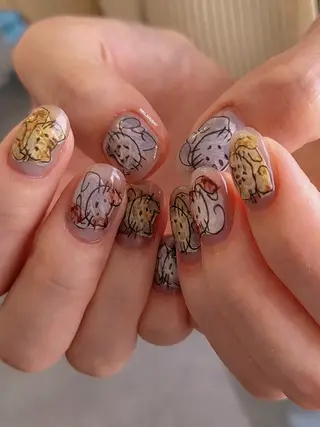 ネイル 3dパーツ/流行り 👧shushu❤️のネイルデザイン