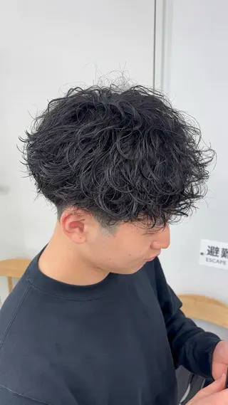 ショート パーマ メンズ 名古屋メンズパーマ /松井生のヘアスタイル