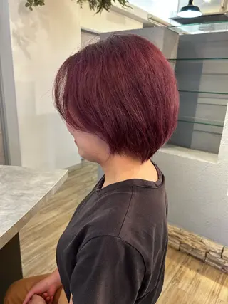 ショート カラー ブリーチ／ヘアセット 🪞🌙minamiのヘアスタイル