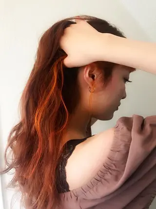 ロング カラー パーマ  大貫 茉央のヘアスタイル