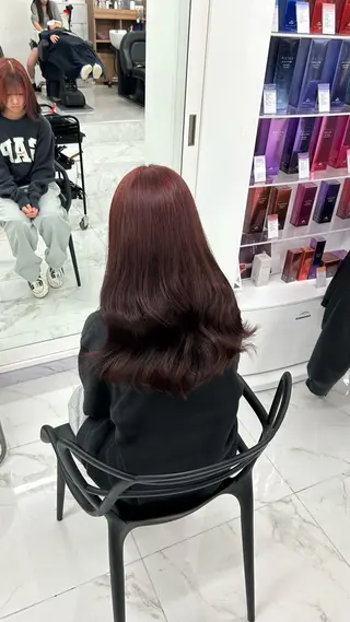 ロング カラー 艶カラー/レイ ヤー🖤Akaneのヘアスタイル