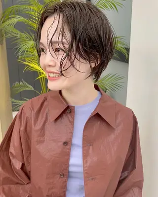 ショート パーマ urara/ショート /透明感カラーのヘアスタイル