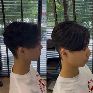 ショート パーマ、縮毛矯正特化 松本真那斗のヘアスタイル