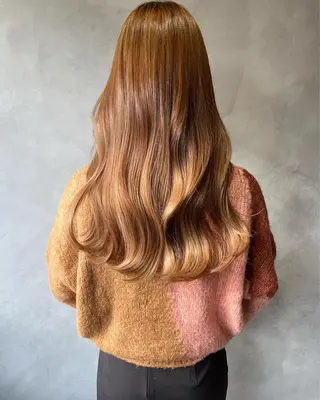 ロング 奥田 蓮のヘアスタイル