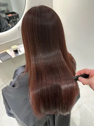 ロング カラー 銀座No.1髪質改善 縮毛矯正/本木のヘアスタイル