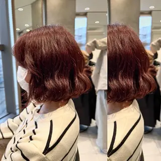 ミディアム カラー ヘアアレンジ stylist ◎RUKI.のヘアスタイル