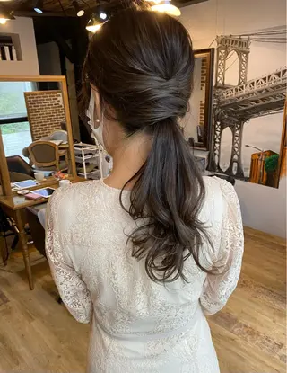 セミロング ヘアアレンジ また会いたくなる 美容師【KENTA】のヘアスタイル