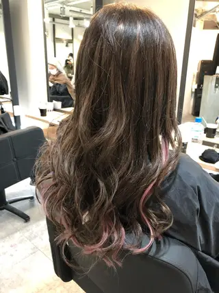 ロング カラー 下妻 カラーエクステ難波のヘアスタイル