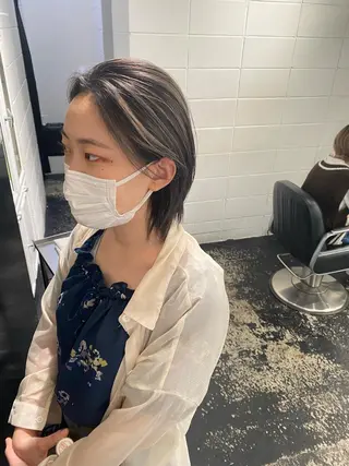 ショート カラー パーマ ヘアアレンジ メンズ nico TOKYO 渋谷所属・ブリーチ　ハイトーン 特化🌈フジタハルキのヘアスタイル