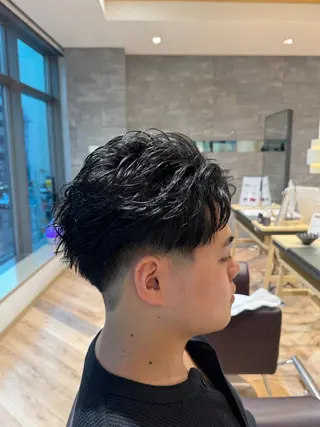 ショート メンズ メンズ特化/ センターパート/八谷のヘアスタイル
