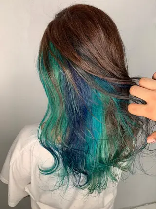 セミロング カラー 美容室 HAKUAのヘアスタイル