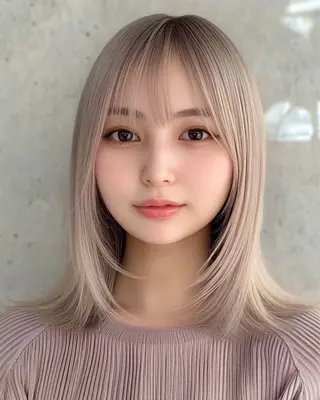 カラー 銀座/カットモデル/ まつぱエク/ゆきなのヘアスタイル