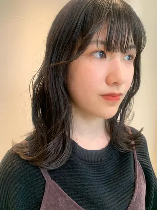 カラー AO所属・RISAKO 艶髪モテヘア🎀府中のヘアスタイル