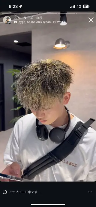 カラー パーマ メンズ イケメン製造機 🔥上原沙羅🔥のヘアスタイル