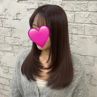 ロング 池袋艶カラー/メイク 🎀Rina🎀💚のヘアスタイル