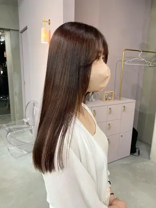 ロング カラー qulim所属・前橋 姫奈のヘアスタイル