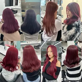 ロング カラー 履歴修正屋さん／ ブロンド／ホワイトのヘアスタイル