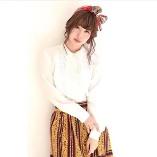 カラー ヘアアレンジ 高木 麻知子のヘアスタイル