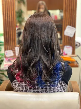 セミロング カラー ヘアアレンジ 加藤 瑠美のヘアスタイル