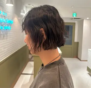 ショート パーマ emme 立川所属・🤍アヤナ / emme🤍のヘアスタイル