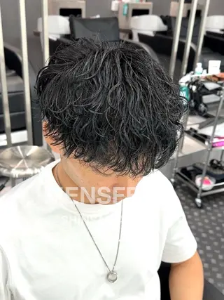 ミディアム MENS FEEL所属・メンズパーマが上手い 💇RYO❤️‍🔥のヘアスタイル