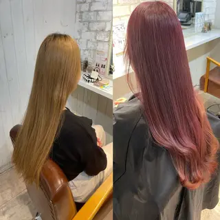 ロング カラー 髪質改善/ブリーチ takashiのヘアスタイル