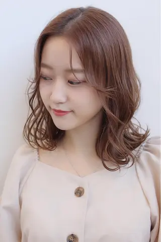 ミディアム カラー 髪質改善カラー ショートボブ専門のヘアスタイル