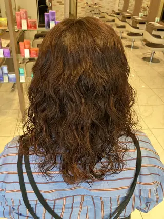 カラー パーマ 🧡Ash 新杉田🧡山本のヘアスタイル