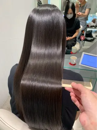 ロング 木村 優奈/縮毛矯正/艶髪のヘアスタイル