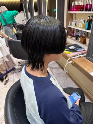 ショート 🐺ウルフ× ハイトーン🐺MOEのヘアスタイル