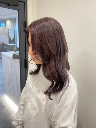 ミディアム カラー 🍑 モモカ🍑のヘアスタイル