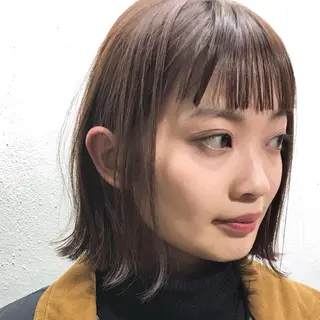 ミディアム カラー 下北沢 soiのヘアスタイル