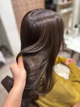 セミロング 髪質改善/まつパ👀 himari🌻のヘアスタイル