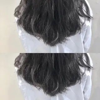 セミロング カラー パーマ ヘアアレンジ 【ツヤ髪美容師】 ツダケイスケのヘアスタイル