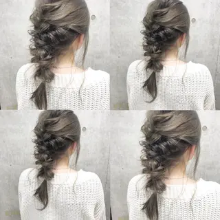 ロング カラー ヘアアレンジ clan所属・Satsuki ✂︎♡のヘアスタイル