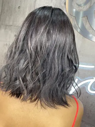 セミロング カラー パーマ ヘアアレンジ メンズ キッズ ネイル マツエク・マツパ アイブロウ 韓国/顔周り/透明感 /レイヤー/ひなたのヘアスタイル